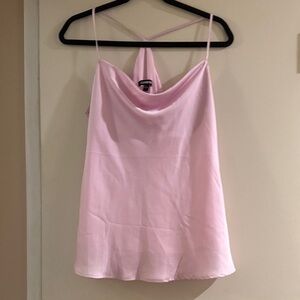 💕 Express Pink Cowl Neck Cami Top – Size L